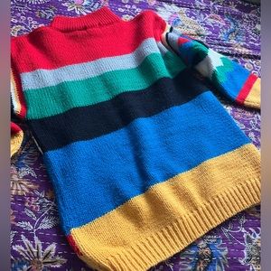 TONBOY - geometric patterned multi colored sweater